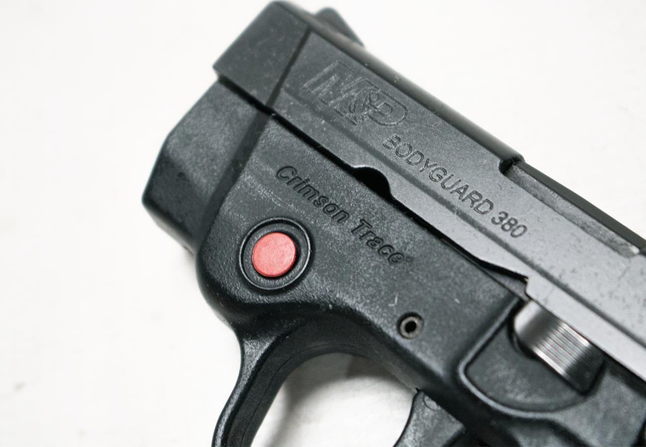 SMITH AND WESSON M&P Bodyguard 380 Police Trade-In Semi-Auto Pistol with Crimson Trace Laser